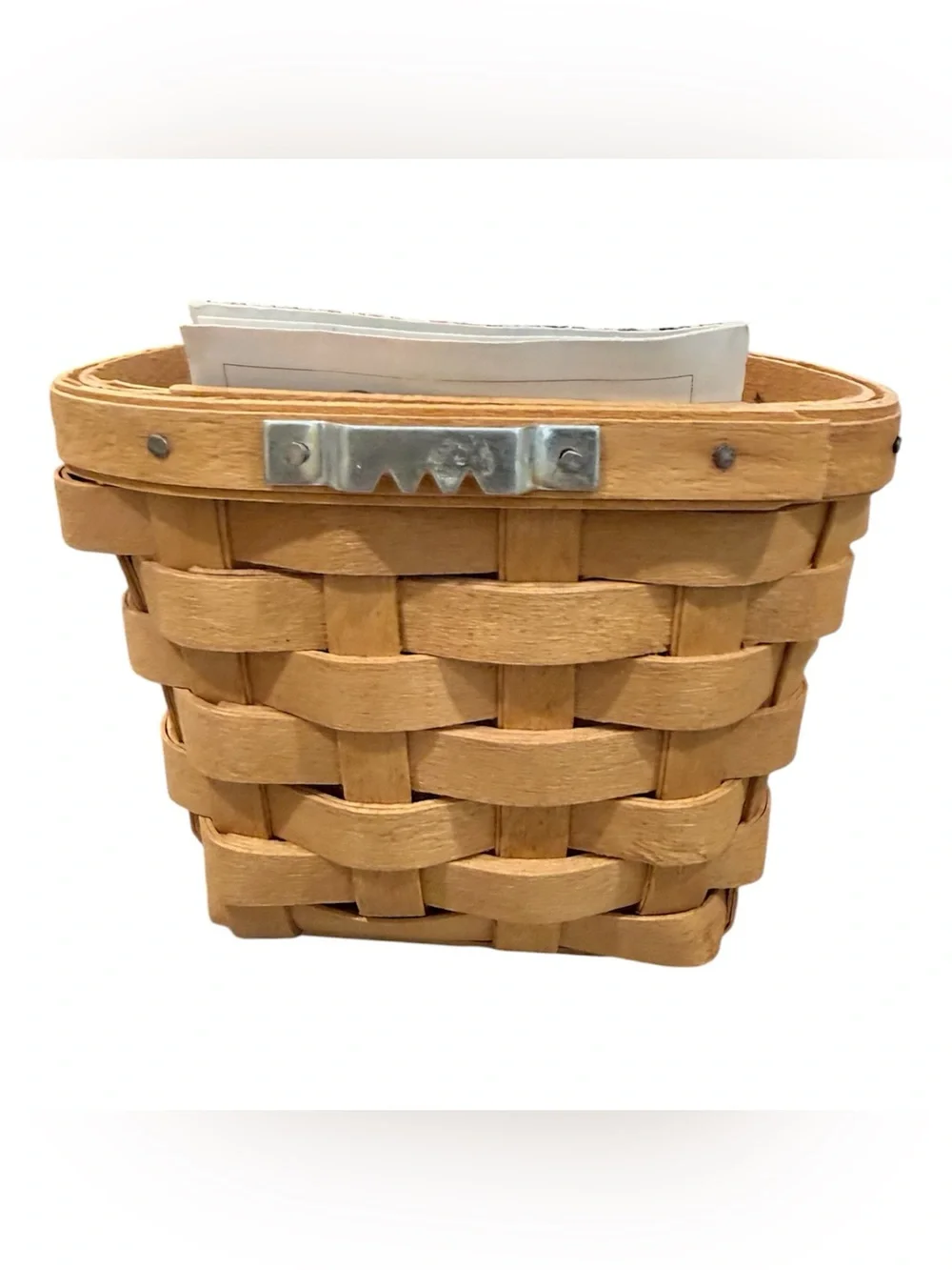 3 Longaberger Collection handcrafted wood baskets